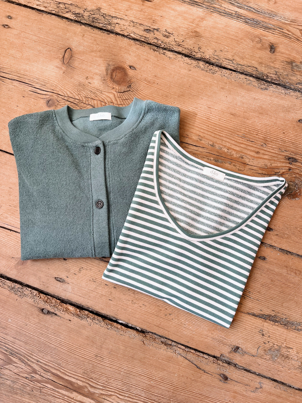 Maxime Sage Terry x Estée Sage Stripes