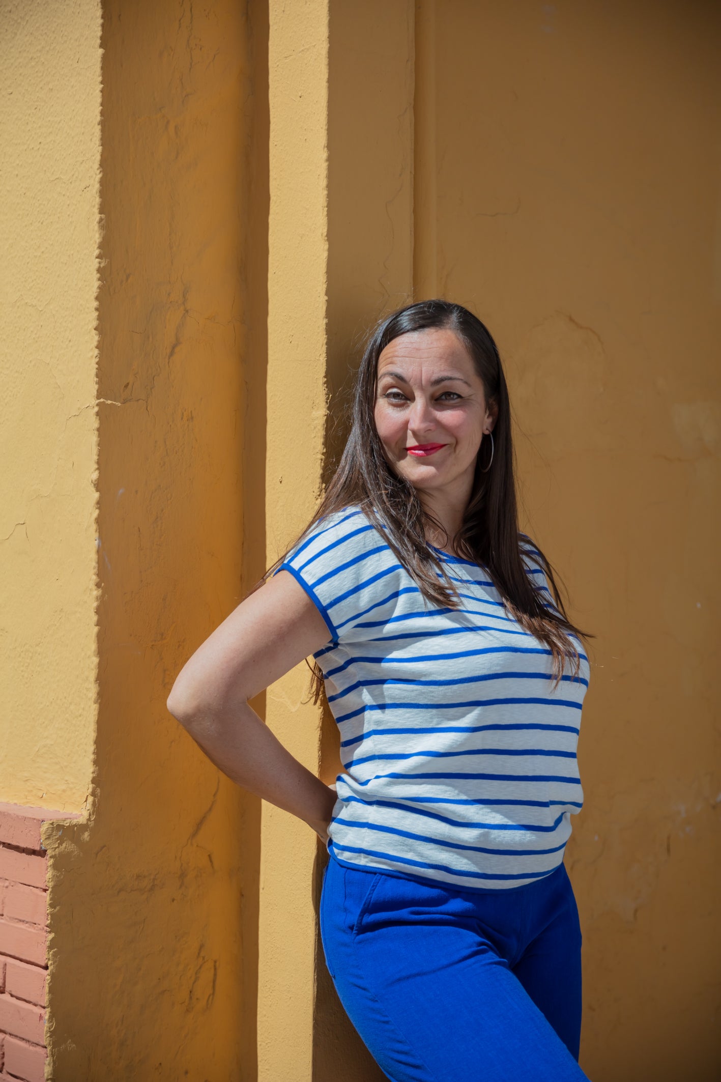 Top Aya - Royal Blue Stripes