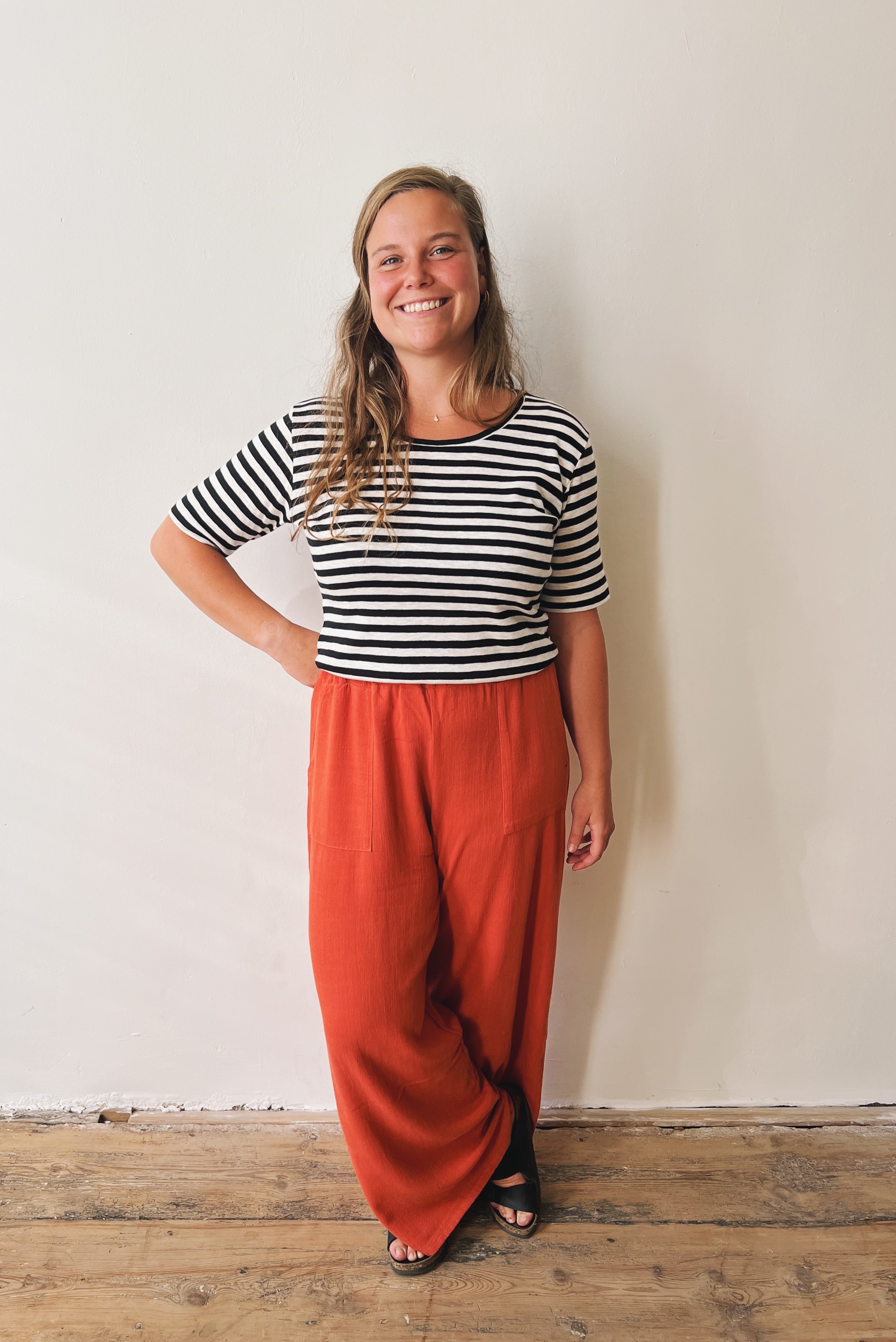 Wide Pants Marta+ - Papaya