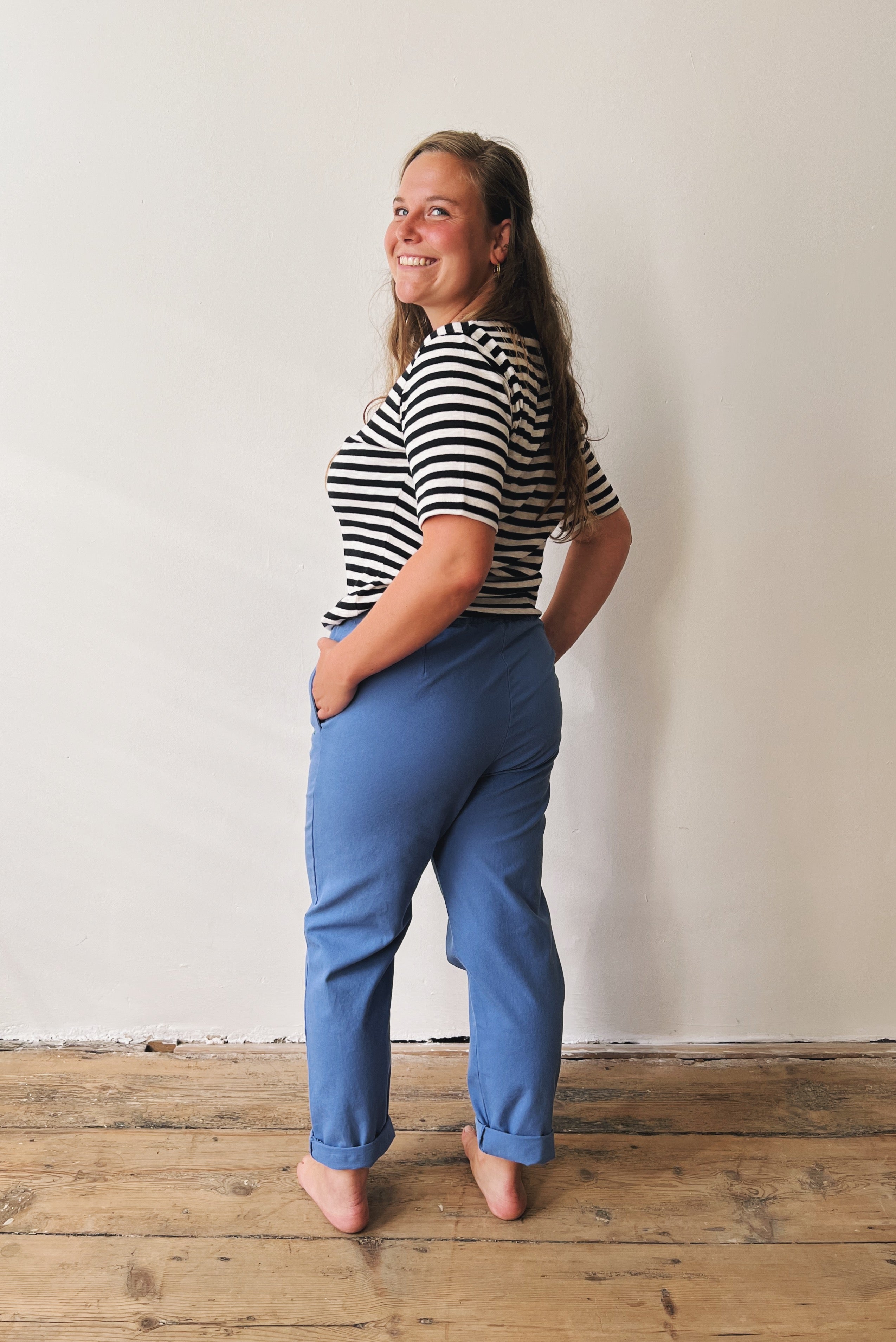 Pants Eleni - Soft Cobalt