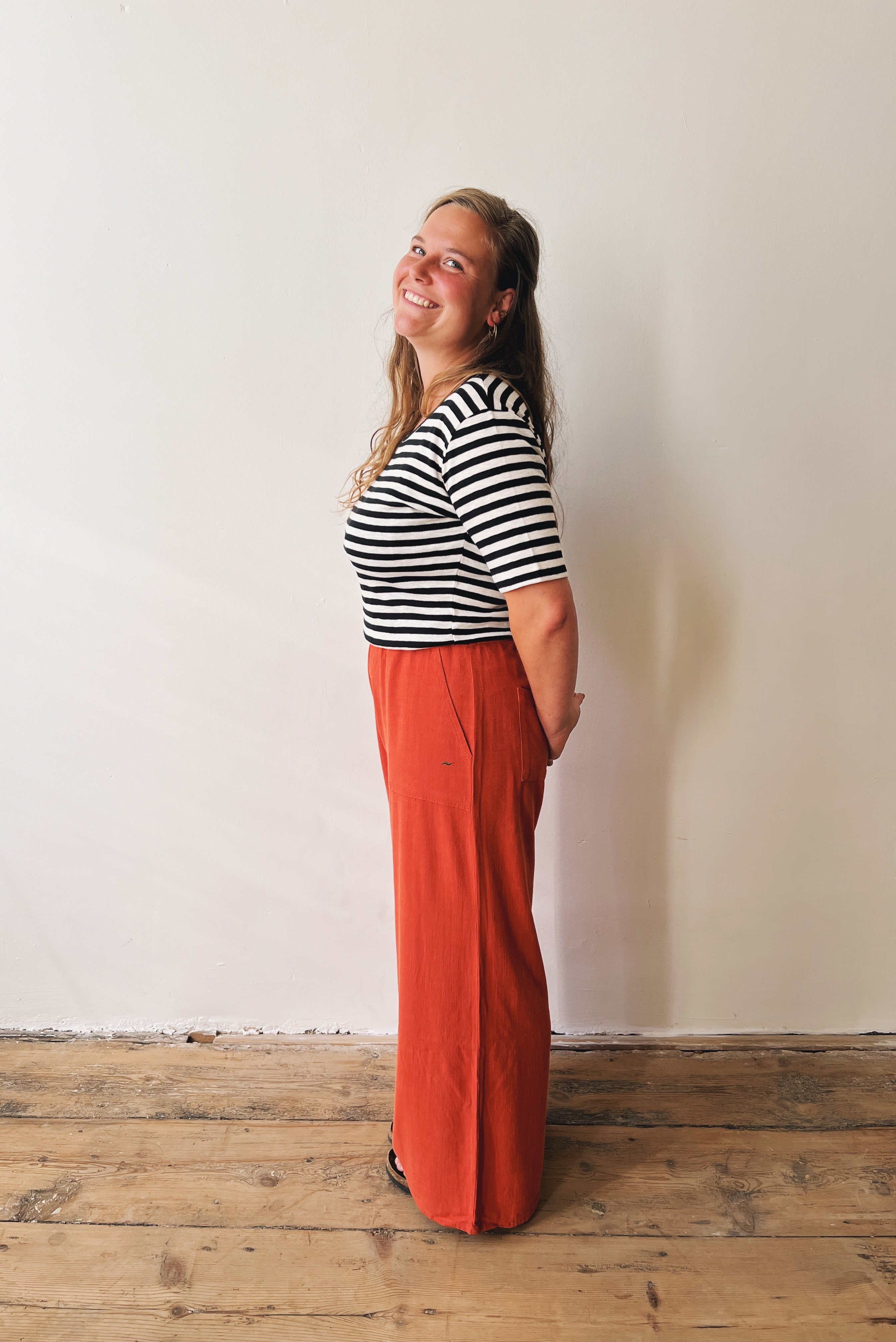 Wide Pants Marta+ - Papaya