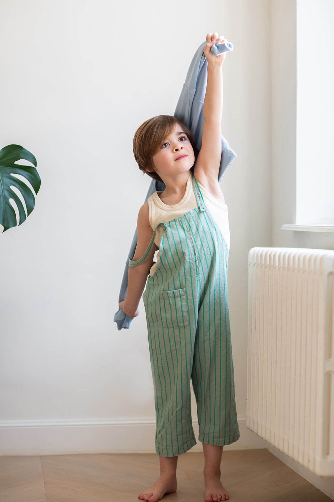the dão store - [dao x eva] Salopette Willo - Green Stripes Kids - Pants | Jumpsuits
